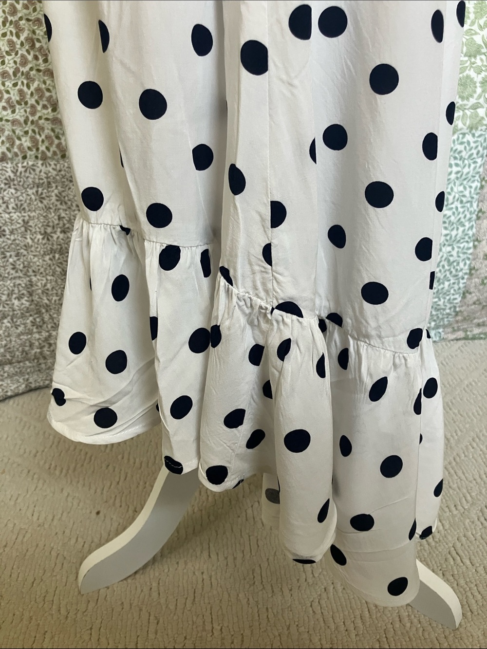 J Crew polka dot high low summer skirt L - Picture 4 of 14
